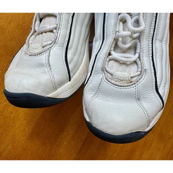 Vintage Reebok High Top DMX Basketball Shoes RB007 WFC Men's 7 White Blue - Picture 4 of 13